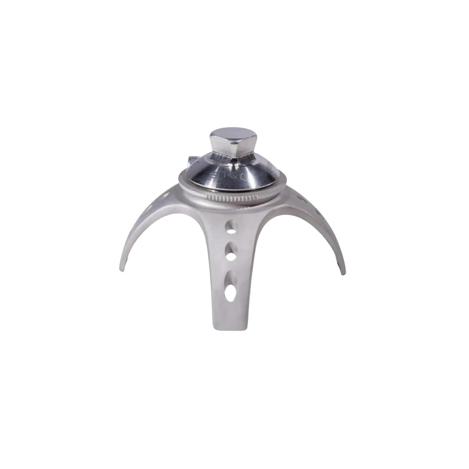 [1254] SS 3 Prong Rotating Base with Ti Rotating Pyramid (1221S & 1215T)