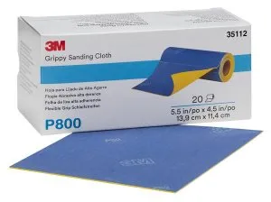 GRIPPY SANDING CLOTH-800 (20 SHEETS)