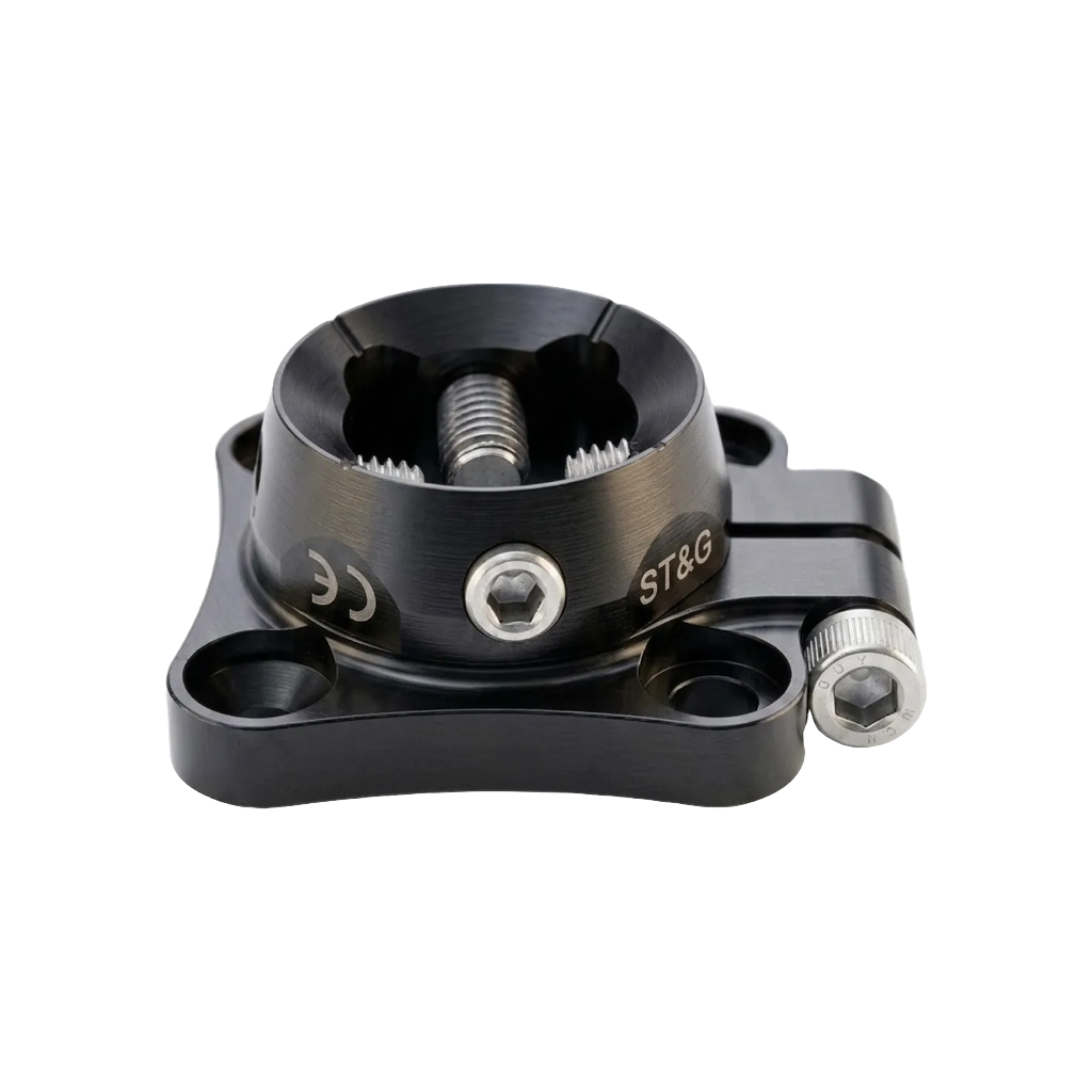 [1258-B] Ti 4 Hole Rotating Base with Ti Rotating Receiver (1214T-B & 1216T-B) Black
