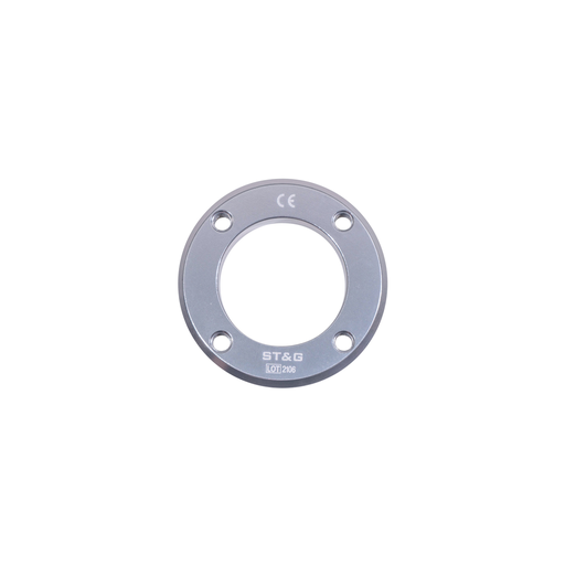4 Hole Threaded Base Plated with Center Hole, Al
