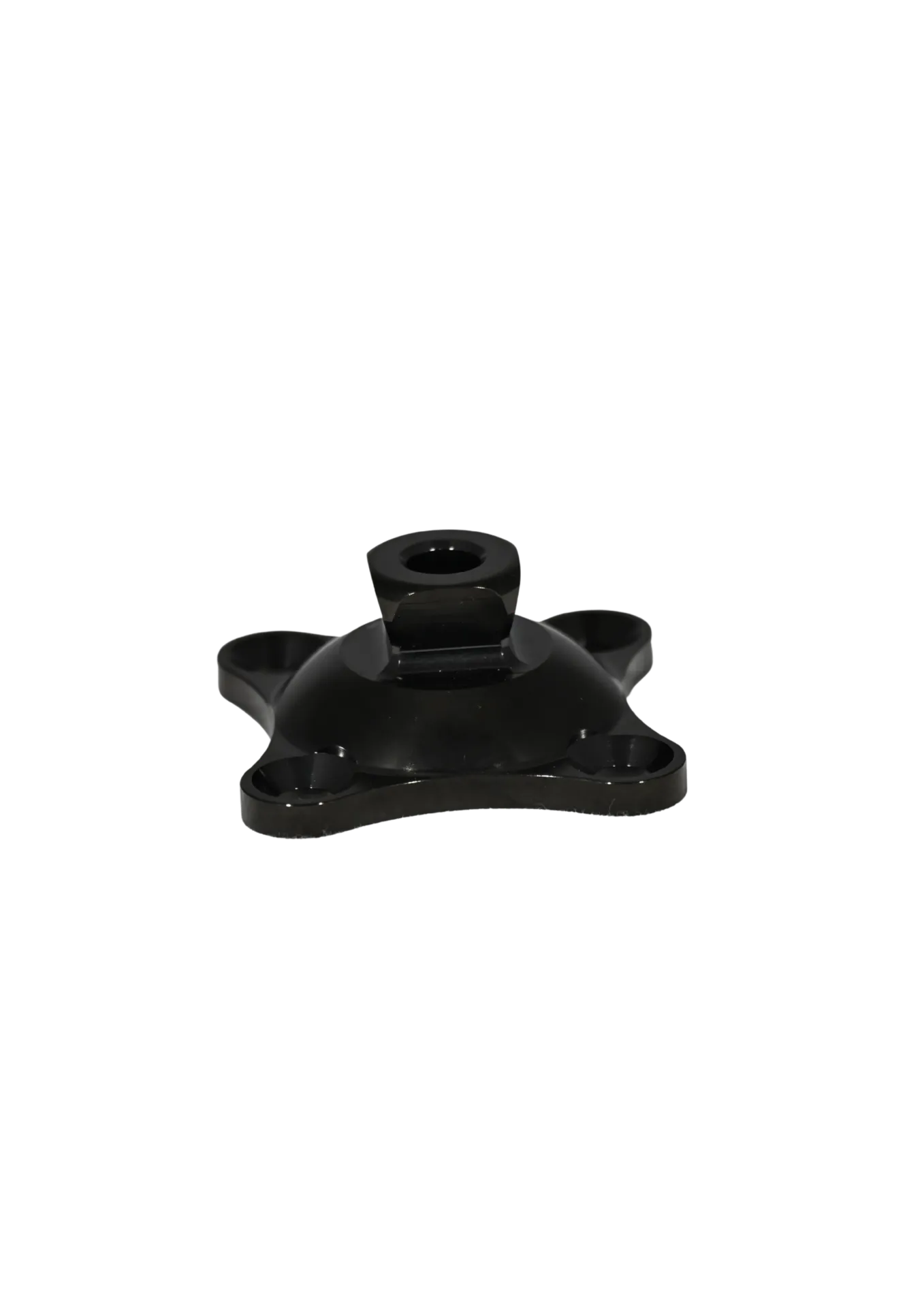 Black, 4 Hole Connector, Pyramid, Ti